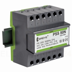 Transformator 1-fazowy modułowy bezpieczeństwa PSS 50N 230/ 12V 4,2A, na szynę DIN, IP20, Ta 40, 16012-9905
