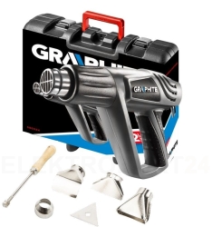 Opalarka 2000W, zakres temperatur: I: 25oC, II: 80-600oC, III: 80-600?C 59G524