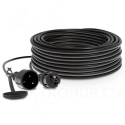 Przedłużacz warsztatowy 1-gniazdo z/u 30m /H05RR-F 3x2,5/ 16A czarny