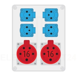 Rozdzielnica R-BOX 240 2x16A/5P 4x250V IP44 B.1096