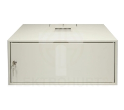 Szafa RACK 19 cali 6U 555x400mm IP30 RAL9002 (drzwi pełne) SZW Simple SZWS-19-6U-40-DP 19-8007SZWS-19-6U-40-DP