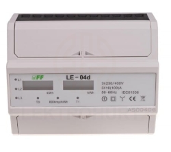 Licznik energii elektrycznej 3-fazowy 100A 230/400V z wyświetlaczem LCD LE-04D