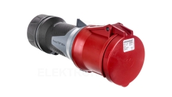 Gniazdo przenośne PowerTOP Xtra 63A 5P 6h 400V czerwone IP44 14112