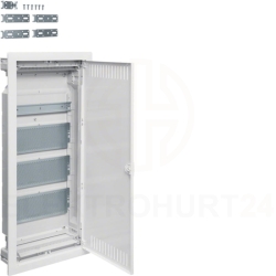 Rozdzielnica multimedialna podtynkowa 4 rzędy 3x płyta montażowa 1x TH IP30 Volta VU48NWB