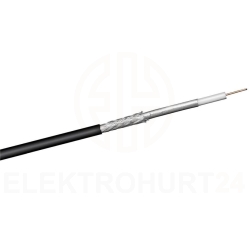 Przewód koncentryczny SAT KKS 1,1/4,8 CCS outdoor czarny 67103 /100m/