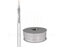 Przewód koncentryczny SAT KK 1,1/4,6 CCS biały 27518 /100m/