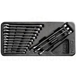 Klucze płasko-oczkowe 6-19 mm /zestaw 14 szt./ 84-234