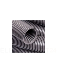 Rura karbowana 320N szara bez pilota samogasnąca -5 C +60 C PV UV IK06 fi 40 /25m/