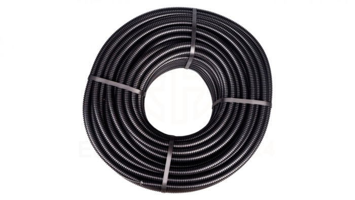 Rura karbowana z pilotem 20mm czarna 750N FK15/20F DX15120R /100m/