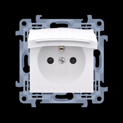 Simon 10 Gniazdo pojedyncze z uszczelką z przesłon