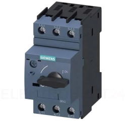 Wyłącznik silnikowy 3P 0,18kW 0,45-0,63A S00 3RV2011-0GA10