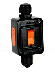 Łącznik dwukierunkowy Ex strefa 2,22, 1P, natynkowy, 16A 50/60Hz IP66 M20 ATEX Ex nR IIC T6 Gc, Ex tc IIIC T70C Dc P202276EX