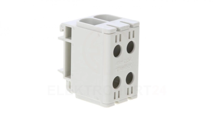Złączka szynowa przelotowa 2-torowa 2,5-50mm2 niebieska szara WLZ35/2x50/s 48.251