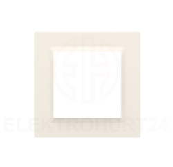 Simon 10 Ramka pojedyncza kremowa CR1/41
