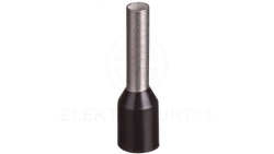 Końcówka tulejkowa izolowana TI 1,5mm2/8mm czarna cynowana TI1,5L8x500 /500szt./