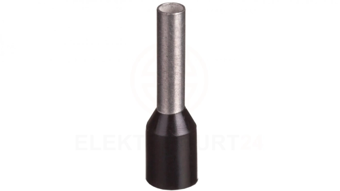 Końcówka tulejkowa izolowana TI 1,5mm2/8mm czarna cynowana TI1,5L8x500 /500szt./