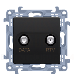 Gniazdo antenowe końcowe RTV-DATA (moduł), 1x wejście