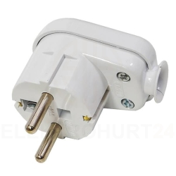 Wtyczka kątowa 16A 2P+Z Uni-Schuko 250V