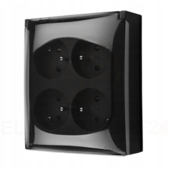 Simon Aquaclick Gniazdo wtyczkowe natynkowe, 4-kro