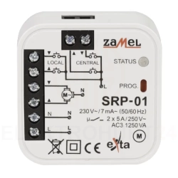 Sterownik rolet dopuszkowy przewodowy 5A AC-3 230V 0-2min EXT10000126