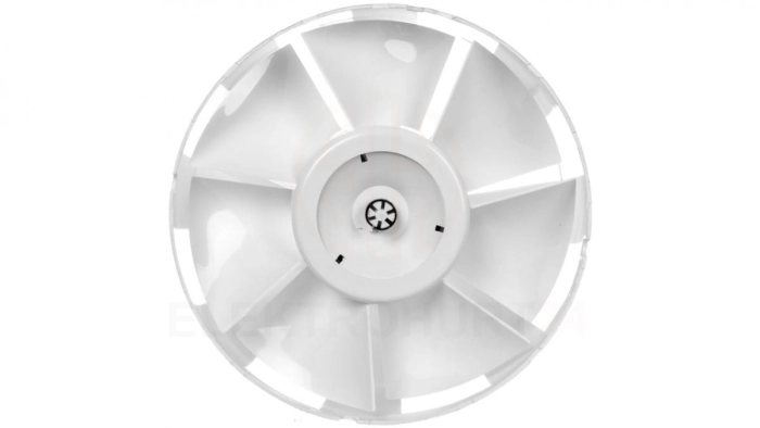 Wentylator kanałowy fi 150 230V 30W 305m3/h 40dB o przepływie mieszanym standard biały 150VKO1