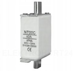 Wkładka bezpiecznikowa NT00C gL/gG 63A WT-00C