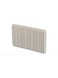 Zaślepka modułowa 5 modułów biała 3301-00