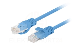 Kabel krosowy patchcord U/UTP kat.5e 0,25m niebieski PCU5-10CC-0025-B