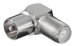 Wtyk - adapter kątowy F - IEC 12236