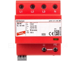 Ogranicznik przepięć Typ T1+T2 4P 12,5kA/50kA 1,5kV DEHNshield TNS 255 FM 941405