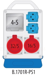Rozdzielnica przenośna R-BOX 240R 4S 1x32A/5P 1x16