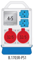 Rozdzielnica przenośna R-BOX 240R 4S 2x32A/5P 2x25