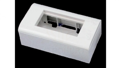 Puszka + support (metalowy) + ramka 90x45 (komplet 2M) ALANTEC OS010