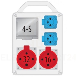 Rozdzielnica przenośna R-BOX 240R 4S 1x32A/4P 1x16