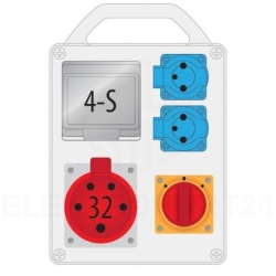 Rozdzielnica przenośna R-BOX 240R 4S 1x32A/5P 2x25
