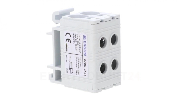 Złączka szynowa 2-torowa ZJUN-2x35 szara R34RR-07010021083