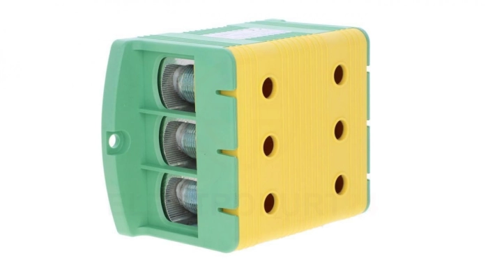 Złączka szynowa 3-torowa ZJUN-3x240 PE żółto-zielona R34RR-07020002701