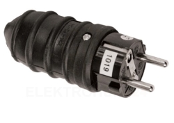 Wtyczka gumowa z/u 16A 250V IP44 D.3158