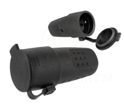 Gniazdo przenośne gumowe z/u 16A 250V IP44 LUX D.3