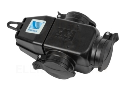 Rozgałęźnik trójgniazdowy 3x250V, 16A, IP 44 