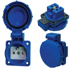 Gniazdko wtyczkowe z uziemieniem GZ16 IP 67