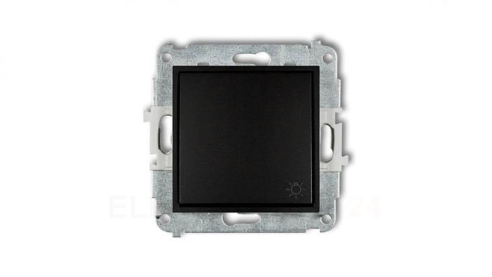 ICON Mechanizm łącznika zwierny światło czarny mat 12IWP-5