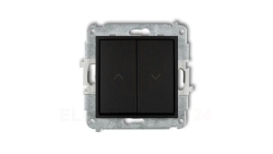 ICON Mechanizm łącznika żaluzjowego z podtrzymaniem czarny mat 12IWP-88