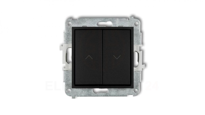 ICON Mechanizm łącznika żaluzjowego z podtrzymaniem czarny mat 12IWP-88