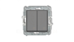 ICON Mechanizm łącznika podwójnego krzyżowego szary mat 27IWP-66