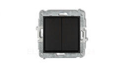 MINI Przycisk dwubiegunowy czarny mat 12MWP-44.2