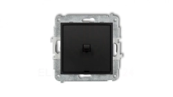 MINI Łącznik pojedynczy w stylu amerykańskim czarny mat 12MWPUS-1