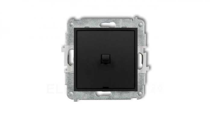 MINI Łącznik pojedynczy w stylu amerykańskim czarny mat 12MWPUS-1