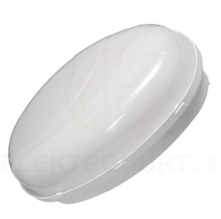 Panda OVAL klosz mleczny, spód biały