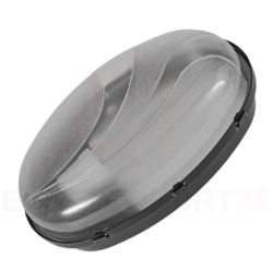 Panda OVAL klosz przeźroczysty, spód czarny